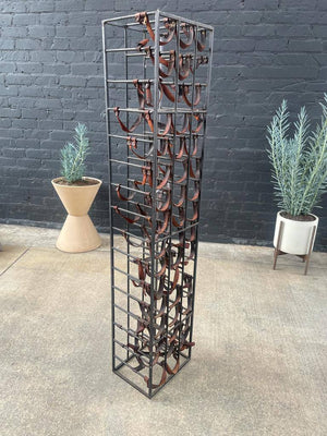 Arthur Umanoff Style Free-Standing Wine Rack