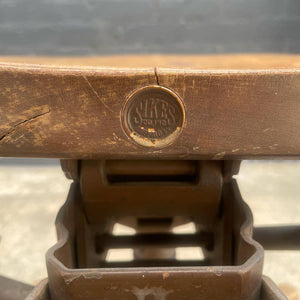 Vintage 1950’s Swivel Wood Desk Chair