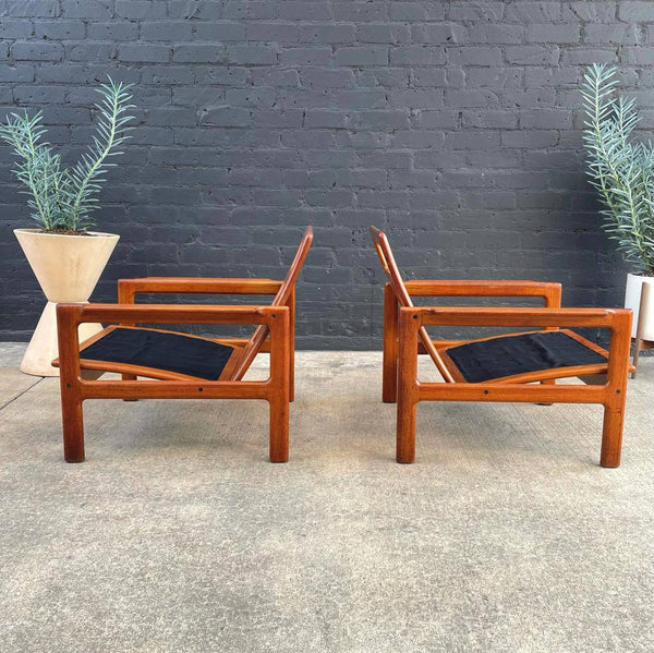 Pair of Danish Modern Teak Lounge Chairs, c.1960’s