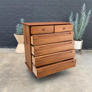Mid-Century Modern Walnut Highboy Chest of Drawers by American of Martinsville, c.1960’s