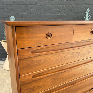 Mid-Century Modern Walnut Highboy Chest of Drawers by American of Martinsville, c.1960’s
