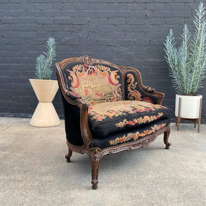 Antique French Style Love Seat Sofa, c.1930’s