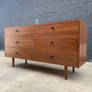 Mid-Century Modern 6-Drawer Walnut Dresser, c.1960’s