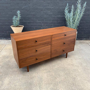 Mid-Century Modern 6-Drawer Walnut Dresser, c.1960’s