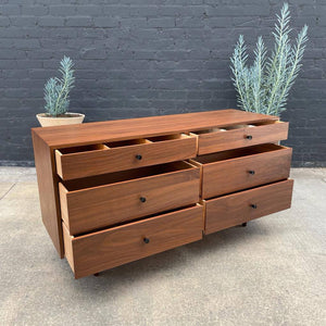 Mid-Century Modern 6-Drawer Walnut Dresser, c.1960’s
