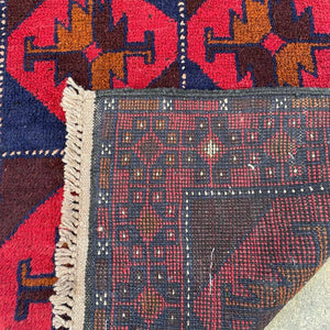 Vintage Hand-Weaved Wool Rug