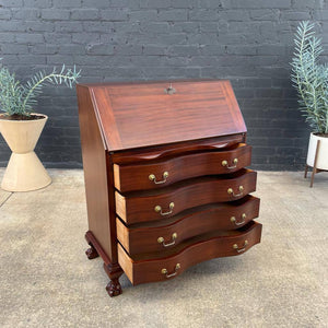 Vintage Antique Mahogany Drop-Down Secretary Desk, c.1960’s