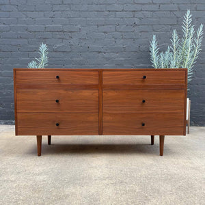 Mid-Century Modern 6-Drawer Walnut Dresser, c.1960’s