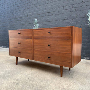 Mid-Century Modern 6-Drawer Walnut Dresser, c.1960’s