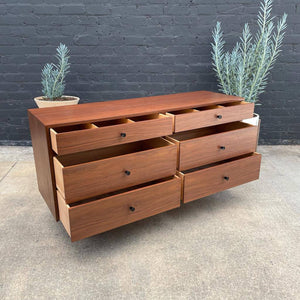 Mid-Century Modern 6-Drawer Walnut Dresser, c.1960’s