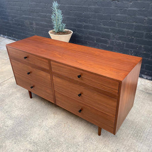 Mid-Century Modern 6-Drawer Walnut Dresser, c.1960’s