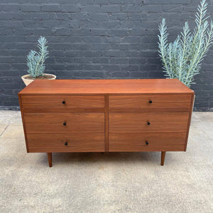 Mid-Century Modern 6-Drawer Walnut Dresser, c.1960’s