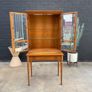 Vintage Traditional Style Cabinet with Sliding Desk, 1960’s