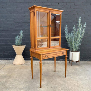 Vintage Traditional Style Cabinet with Sliding Desk, 1960’s