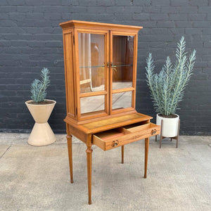 Vintage Traditional Style Cabinet with Sliding Desk, 1960’s