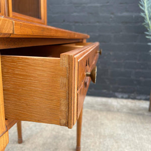 Vintage Traditional Style Cabinet with Sliding Desk, 1960’s