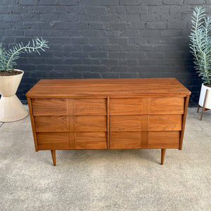Mid-Century Modern Walnut 9-Drawer Dresser, c.1960’s