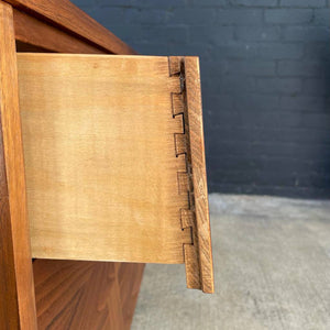 Mid-Century Modern Walnut 9-Drawer Dresser, c.1960’s