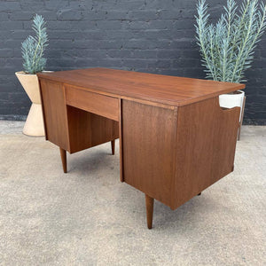 Mid-Century Modern Walnut Floating-Top Desk by Bassett Furniture, c.1960’s
