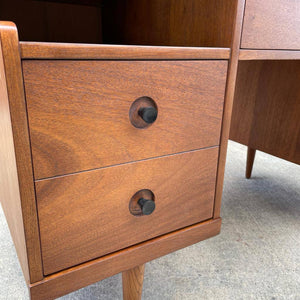 Mid-Century Modern Walnut Floating-Top Desk by Bassett Furniture, c.1960’s