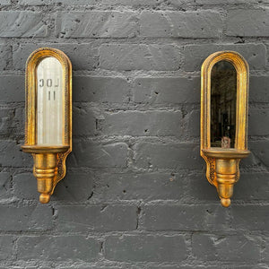 Pair of Italian Style Wall Mount Mirror Sconces, c.1960’s
