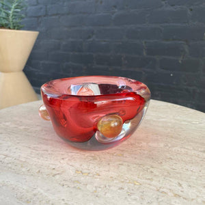 Vintage Italian Murano Glass Ash Tray Holder