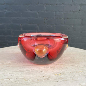 Vintage Italian Murano Glass Ash Tray Holder