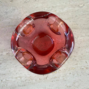 Vintage Italian Murano Glass Ash Tray Holder