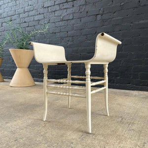 Vintage Lacquered Wood Bench, c.1960’s