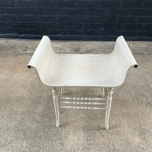 Vintage Lacquered Wood Bench, c.1960’s