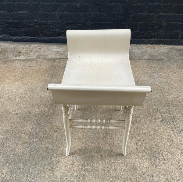 Vintage Lacquered Wood Bench, c.1960’s