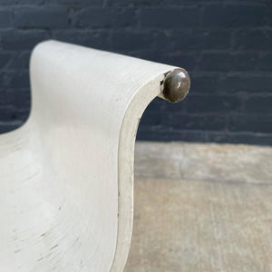 Vintage Lacquered Wood Bench, c.1960’s