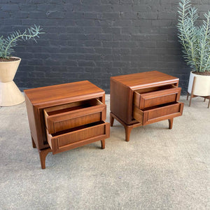 Pair of Mid-Century Modern Walnut Night Stands, c.1960’s