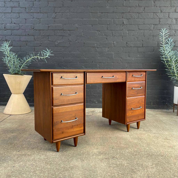 Mid-Century Modern Walnut Desk by Ave-High Furniture, c.1960’s
