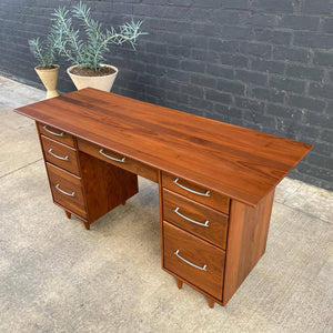 Mid-Century Modern Walnut Desk by Ave-High Furniture, c.1960’s