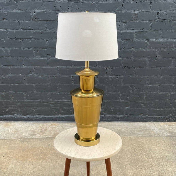 Mid-Century Modern Polished Table Lamp with New Shade, c.1960’s