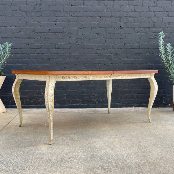 Large Expanding Antique French Provincial Dining Table, c.1960’s