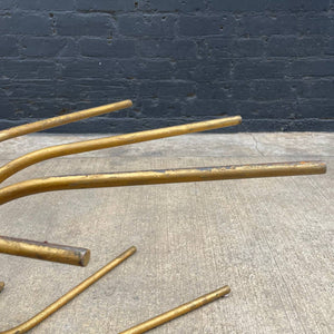 Vintage Mid-Century Modern Gilt Metal Coffee Table Base, c.1960’s