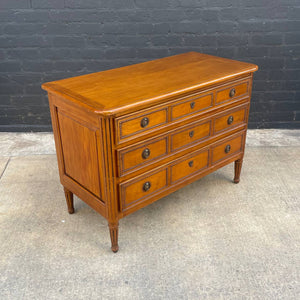 Vintage French Dresser Chest with Brass Pulls, c.1980’s