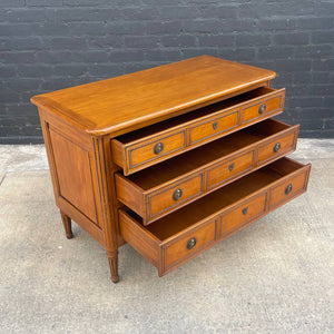 Vintage French Dresser Chest with Brass Pulls, c.1980’s