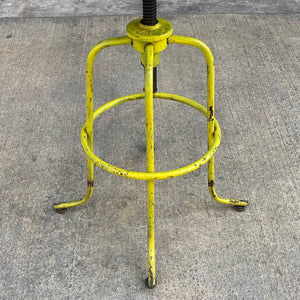 Antique American Industrial Height Adjustable Stool Chair, c.1940’s