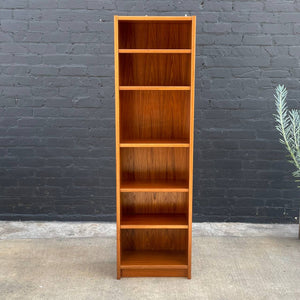 Vintage Danish Modern Teak Bookcase Adjustable Shelf Unit, c.1960’s