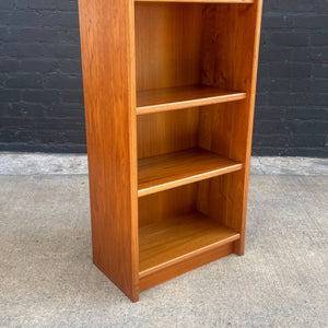 Vintage Danish Modern Teak Bookcase Adjustable Shelf Unit, c.1960’s