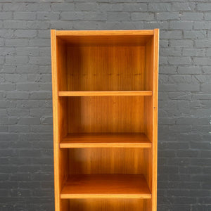 Vintage Danish Modern Teak Bookcase Adjustable Shelf Unit, c.1960’s