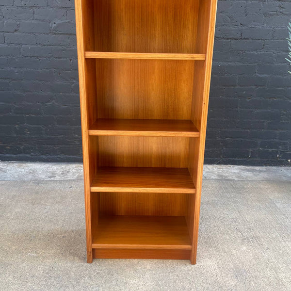 Vintage Danish Modern Teak Bookcase Adjustable Shelf Unit, c.1960’s