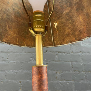 Vintage Mid-Century Modern Free-Form Burl Wood Table Lamp, c.1960’s