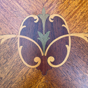 Pair of Antique French Provincial Carved Mahogany Two-Tier Side Tables, c.1960’s