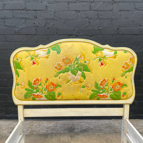 Antique French Provincial Vintage Full-Size Bed Frame, c.1960’s