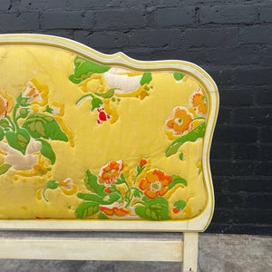 Antique French Provincial Vintage Full-Size Bed Frame, c.1960’s