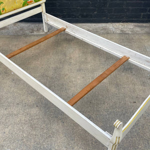 Antique French Provincial Vintage Full-Size Bed Frame, c.1960’s